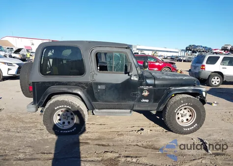 2000 Jeep Wrangler Sahara z USA, uszkodzony, nr VIN 1J4FA59S5YP712574